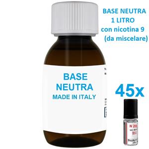 Neutral Base »  »  » Neutral Base 1 litre nicotine 9